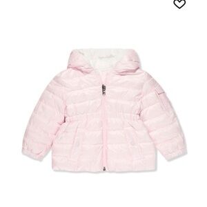 MONCLER Baby Pink Dalles Down Jacket infant girl